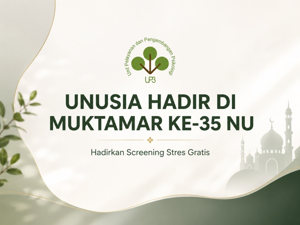 Unusia Hadir di Muktamar ke-35 NU, Buka Screening Stres Gratis di Stand UP3