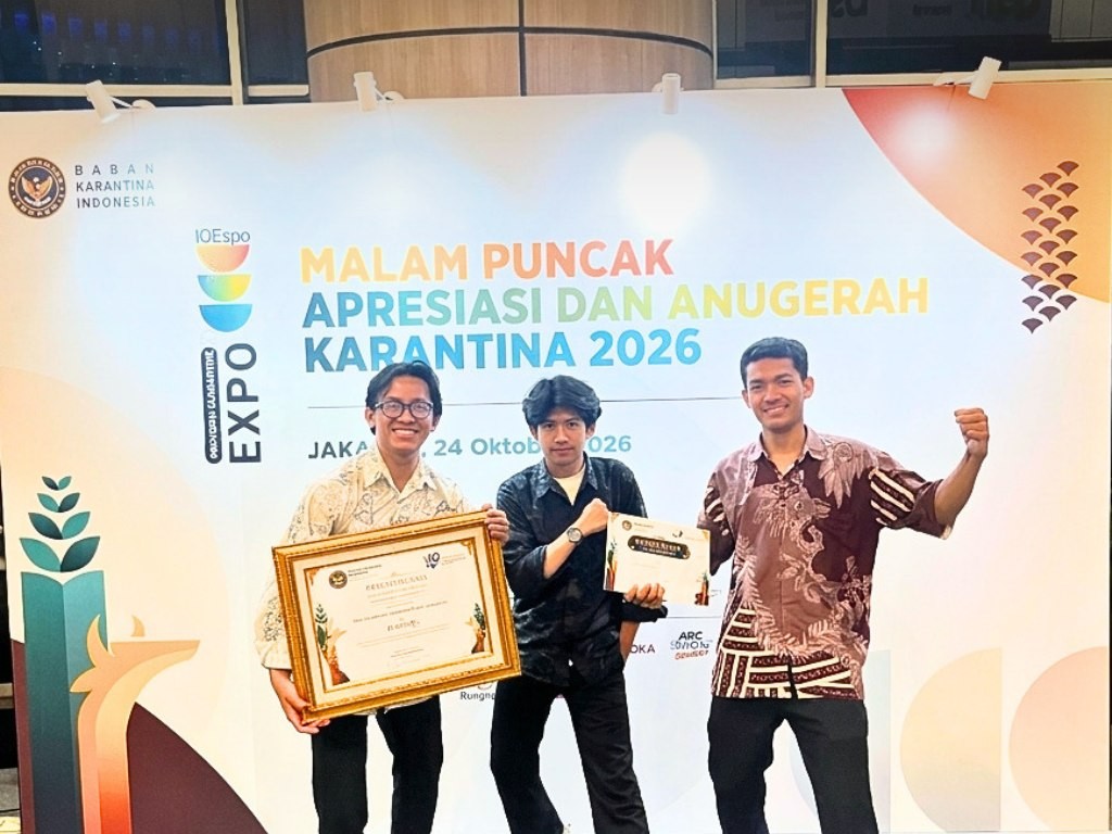 Tiga Mahasiswa Unusia Raih Juara 3 Nasional Quarantine Innovation Challenge 2026 BARANTIN